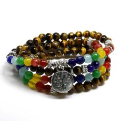 108 beads chakra bracelet, mala beads bracelet