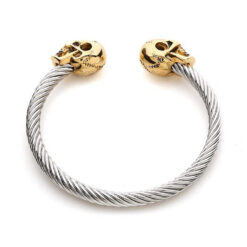 men's skull bracelet, skull bangle unisex