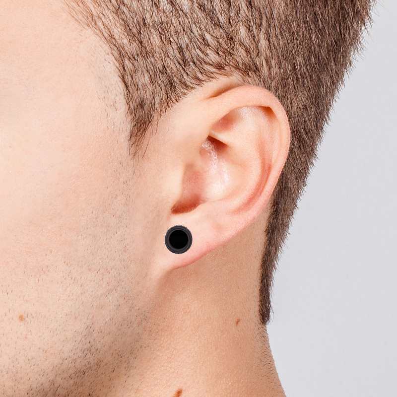 black-stud-earrings men, black-earrings-for-men, black earrings, black earrings for guys, black earrings for men, black stud earrings, black stud earrings male, mens black stud earrings