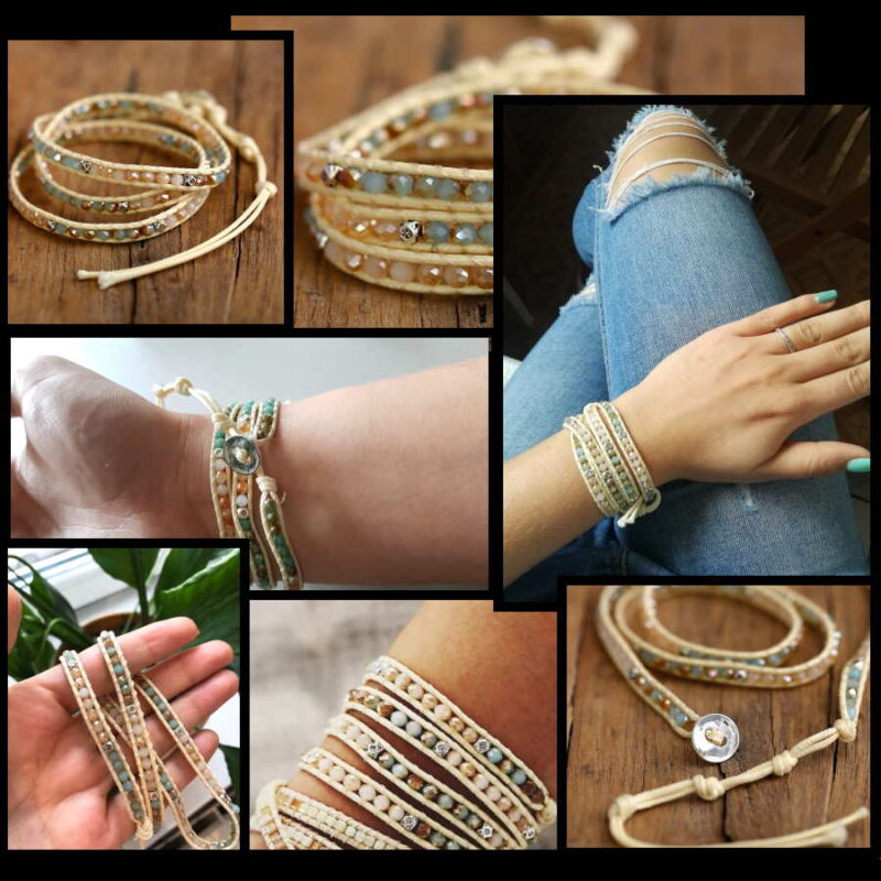 handmade wrap beads bracelet