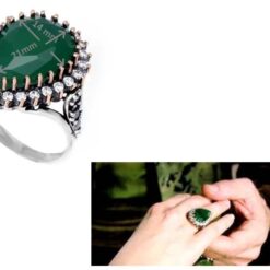 Lab Created Emerald Ring for Women