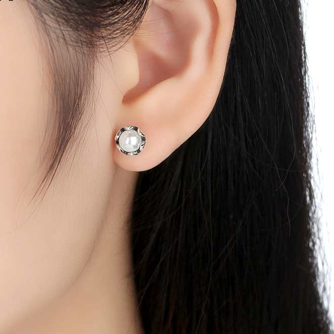 pearl-earrings-stud-sterling-silver-women, pearl-earrings-stud-sterling-silver, pearl earrings stud