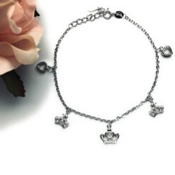 Silver chain bracelet for women