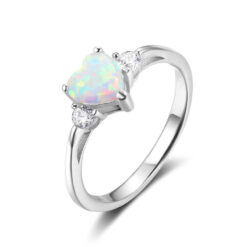 Womens Opal sterling silver Ring