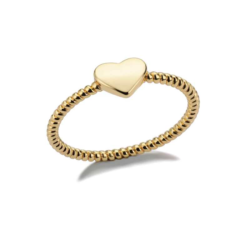 simple heart ring