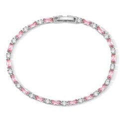 Pink Stone Tennis Bracelet