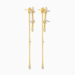 Chain Drop Earrings Gold