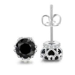 Black Stud Earrings women