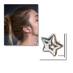 Sterling Silver Star Earrings